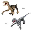 Electric/RC Animals 2.4G RC Dinosaur Raptor Jurassic Remote Control Velociraptor Toy Electric Walking Dino Dragon Toys for Childrens Christmas Gifts 221209