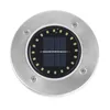 4pcs Solar Powered Ground Light lamps Waterproof Garden Pathway Deck Lights With 8 LED Lamp for Home Yard Driveway Lawn Road