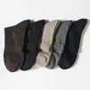 Chaussettes homme 5 paquets vêtements hiver épais chaud coton peigné Long Tube mâle Harajuku Off WhiteSokken Busines Meias Masculino