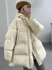 Damen Daunenparkas Lagabogy Winter Damen Kapuzenparka Dicke Warme 90 Weiße Entendaunenmantel Brot Pufferjacke Weibliche Bonbonfarben Schnee Oberbekleidung 221208