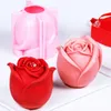 Moules de cuisson Big Rose Fleur Silicone Savon Moule 3D Gâteau Plamt Parfum À La Main Bougie Fondant Outils De Décoration Moule M071