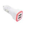 Universal Led Light Car Charger Dual Ports USB Car Vehicle Portable Power Adapter 5V 1A Accessories