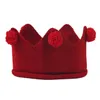 2022 Baby Hut Mädchen Crown Ball Gestrickte Kappe Kleinkind Leere Top Hüte Neugeborenen Woolen Garn Motorhaube Kinder Feste Mützen Casquette