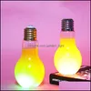 Bouteilles D'eau Led Lumière Bb Bouteille En Plastique Jus De Lait Jetable Étanche Boisson Tasse Avec Couvercle Creative Drinkware Drop Delivery Accueil G Dh4Ie