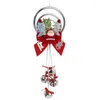 Christmas Decorations Plastic Pendants Supplies Accessories Three-Ring Iron Cross Bell String Door Hanger Durable Tree Ornaments