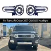 Phares de voiture assemblage Automobile DRL feux diurnes feux de route pour Toyota FJ Cruiser avant lampe phares