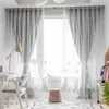 Curtain Nordic Plush Screen Children's Room Paste Velvet Embroidery Pink Girl Cartoon