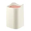 Waste Bins Mini Desktop Trash Can 3color Garbage Storage Box Living Room Coffee Table with Cover Small Paper Basket Plastic Garbage Bag 221208