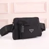 Borsa da cintura di lusso Bumbag stile vita reclinabile Marsupi Marsupio goffrato famosa borsa di design in tessuto di nylon numero di serie data codice Dust Bag 180