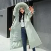 Kadınlar Parkas Kış Ceket Kalın Sıcak Kürk Astarı Uzun Parka Kadın Kapüşonlu Pouted Yastıklı Ceket Ayarlanabilir Çıkar 5xl 221208mm01