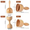 Massaggiatore per tutto il corpo Coppettazione in legno Strumenti per massaggi Drenaggio linfatico per Maderoterapia Kit modellante anticellulite 221208