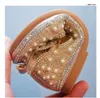 Athletic Shoes Girls' Single 2022 Summer Fashion Rhinestone Pearl Kids Cute Bow-knot Princess Leather Sweet For Wedding