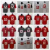 Męskie koszulki piłkarskie 81 Antonio Brown Jerseys 12 Tom Brady 28 Leonard Fournette 13 Mike Evans 9 Joe Tryon-Shoyinka Wszystkie szwy Czerwony Biały Szary Kolor drużyny Vapor Color Rush