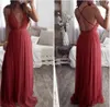 Sexy col en V profond robe de soirée été dos nu rose élégant dentelle soirée Maxi robe vacances longues robes de soirée dames