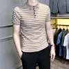 T-shirts pour hommes été haute qualité à manches courtes POLO chemises/homme Slim Fit mode loisirs S-pur coton 2022-vente