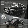 Diecast Model Cars 1 à 32 Wanderer W25K Classic Alliage Open Car Diecasts Metal Toy Vehicles Sound And Light Collection Kids Gift Dro Dhwit