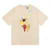 Herrkläder Los Angeles Fashion Rhude Summer Harajuku Street Hip Hop Alfabet Print Bottom Top Loose Short Sleeve T-shirt