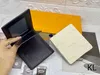 Designer Wallets Luxury Purse Fashion Classic Short Wallet Folding Flap Purses Key Buckle Bag Multilevel Card Holder Checker Printing Multiple Colors