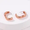 Серьги обруча Kpop Jewelry Round Серьга маленький изящный простой Huggie for Women Медный сплав гипоаллергенный милый/романтический подарок