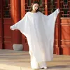 Ethnic Clothing Chinese Style Women Dress With Sling Cotton Linen 2PCS Yaga Tang Suit Female Uniform Vintage Dance Costume Hanfu