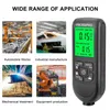 HW300PRO Digitale achtergrondverlichting LCD Filmdikte Meter Auto -verfdikte Tester Coating Gauge meetgereedschap Accessorie