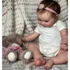 Poupées 50Cm Full Body Silicone Étanche Reborn Doll Maddie Peinture Détaillée À La Main avec Des Veines Visibles Réaliste 3D Ton De Peau Cadeau 221208