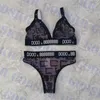 Письмо сетка бикини женское дизайнерское нижнее белье сексуальное v Neck Swimsuit for Women Brand Bra Bra Two Piece