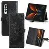 Cas de téléphone de portefeuille pour Samsung Galaxy Z Fold 3 Mandala Modala Backossing PU Le cuir flip kickstand couvercle avec fentes de carte