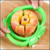 Fruktgrönsaksverktyg rostfritt äpple skivare skärpäron avdelare verktyg komfort handtag kök tillbehör kök fräsar mtifunkt dhhdw