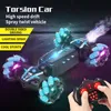 Diecast Model 24G 4WD Gesture Sensing RC Toy Spray Twisting With Lights Stunt Drift Controlled R Remote for Children Boys Adults 221208