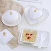 Miski Kreatywny zestaw deserowy Złota Painowana miska z pokrywką Ceramiczna kubek gulasz kontur zupa i talerze naczynia stołowe