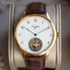 Armbanduhren zuzu Zuckerbohrer Tourbillon Mechanical Watch Men f￼r M￶wen Bewegung ST8230 Saphirgelenk Mann Uhren Kleid Krokodil