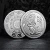 2023 중국 토끼 수집 가능한 동전 럭키 12 조디악 골드 동전 빈티지 컬렉션 기념품 새해 장식 선물