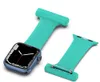 Nurse Doctor Smart Bin Bracelet Band Band Straps Silicone Smartwatch Brooch Watch Bands for Apple Watch Iwatch Series 8 7 6 5 4 3 2 1 SE 44mm 40mm 42mm 38mm
