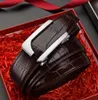 Hombres Comercio Ocio Cinturones Moda clásica Hebilla automática Diseñadores Cinturón Nuevo estilo Versátil Marca de lujo Cintura Cinturón de cuero genuino Accesorios
