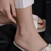 Bracelets de cheville délicat couleur argent cristal grande ourse chaîne cheville Bracelet pour femmes plage pieds nus sandales accessoires femme cheville jambe