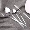 Dinnerware Sets 24Pcs30pcs Wedding Supplies Kitchen Tableware Spoon Fork Knife Set Washing Utensils Cutlery Lunch Of Dishes Complete 221208