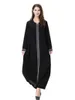 Ethnic Clothing Moroccan Kaftan 2022 Embrodier Patchwork V Neck Long Sleeve Dubai Turkish Arabic Dresses Muslim Islamic Abaya Dress