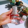 Depolama Şişeleri El Yapımı Kristal Rhinestone 60ml Plastik Sprey Şişe Alkol Kozmetik Mini Püskürtücü Yeniden doldurulabilir Seyahat Taşınabilir