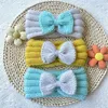 Haarschmuck Baby Stirnband Bogen Kopfbedeckung Säugling Kinder Mädchen Strickwolle warme weiche Turban Bandage für Herbst Winter