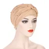 Muslim Women Silk Braid Pre tied Crystal Turban Hat Headscarf Cancer Chemo Beanie Cap Headwear Headwrap Cover