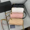 Designer Luxury Cross Body Bag Fashion Shoulder Bag Sling Bags Chain Classic Lady Cylindrical Wallet Single Zipper Long Stick Bag