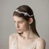 Headpieces O336 Freshwater Real Pearls Wedding Bridal Hairbands Bruid Hoofdband kopstuk dames Koreaanse modehaaraccessoires