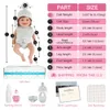 Bambole 6" Micro Preemie Full Body Silicone Grandi Occhi bady "Mason" e "Mila" Realistiche Mini Reborn Surprice Bambini AntiStress 221208