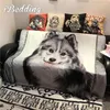 Chair Covers Cool Dog Alaska European Style Sofa Towel Leisure Blanket Decor Bed Cover Cloth Tablecloth Carpet Bay Window Cushion