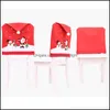 Décorations De Noël 30 Pcs Chaise Retour Er Décoration Chaises Chapeau Pour La Maison Dîner Table Xmas Ers Dh0139 Drop Delivery Garden Festive P Dh8Sv