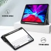 İPad Pro 12.9inch için Tablet PC Kılıfları 12.9 "2022 2021 Case PU Deri Funda Şok geçirmez Akıllı TPU Kapak Otomatik Uyku uyandırma işlevi