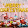 Dekoracja imprezy 2022 Wesołych Świąt balony Święty Mikołaj Snowman Navidad Tree Globos na domowy balon