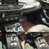 3D/5D Carbon Fiber Car-Stilin Interior Center Console Tampa de cor Decalques de adesivos de moldagem para Audi A6 C7 2012-2018