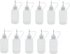 Lagringsflaskor 1/2/6 st 30 ml Plastic Squeezable Tip Applicator Bottle Refillerble Droper med n￥lk￥por f￶r lim DIY